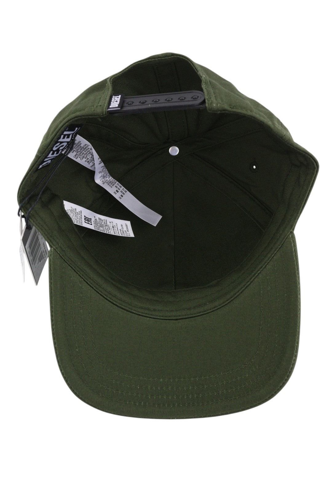 DIESEL Corry-Gum Men's Cap One Size Green Cotton Logo Casual All Seasons