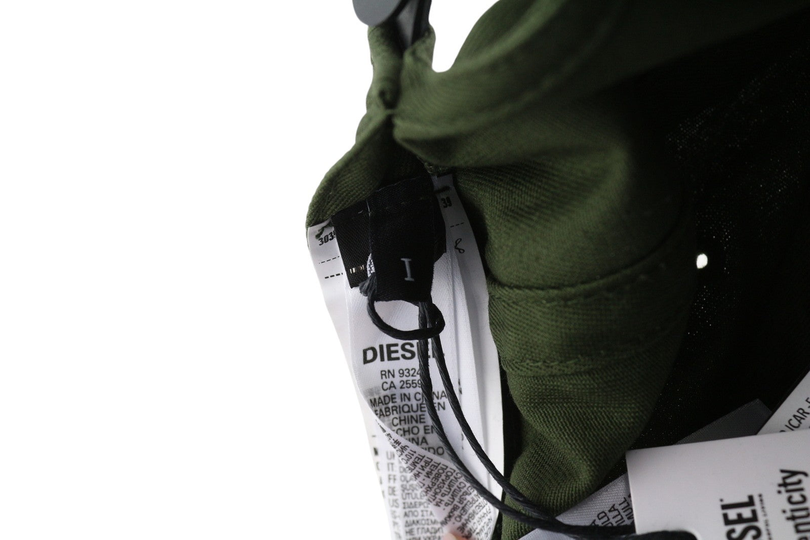 DIESEL Corry-Gum Men's Cap One Size Green Cotton Logo Casual All Seasons