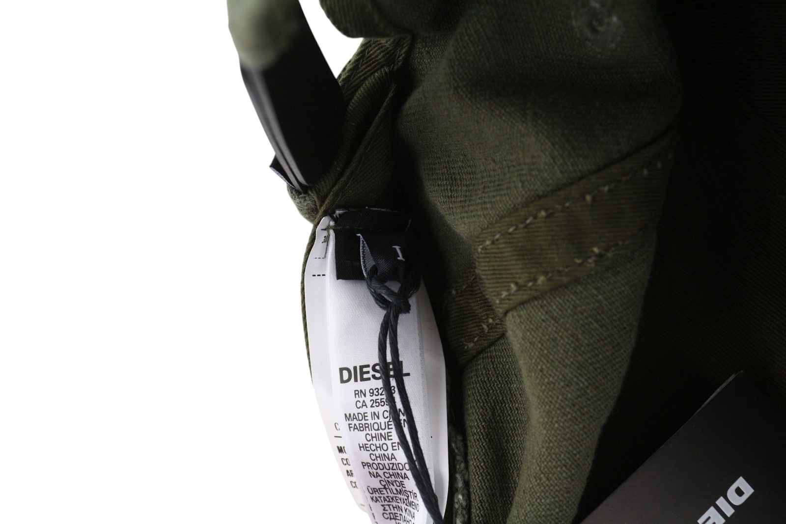 DIESEL C-Stone Men's Cap One Size Baseball D-Rill Usion Green Cotton Logo