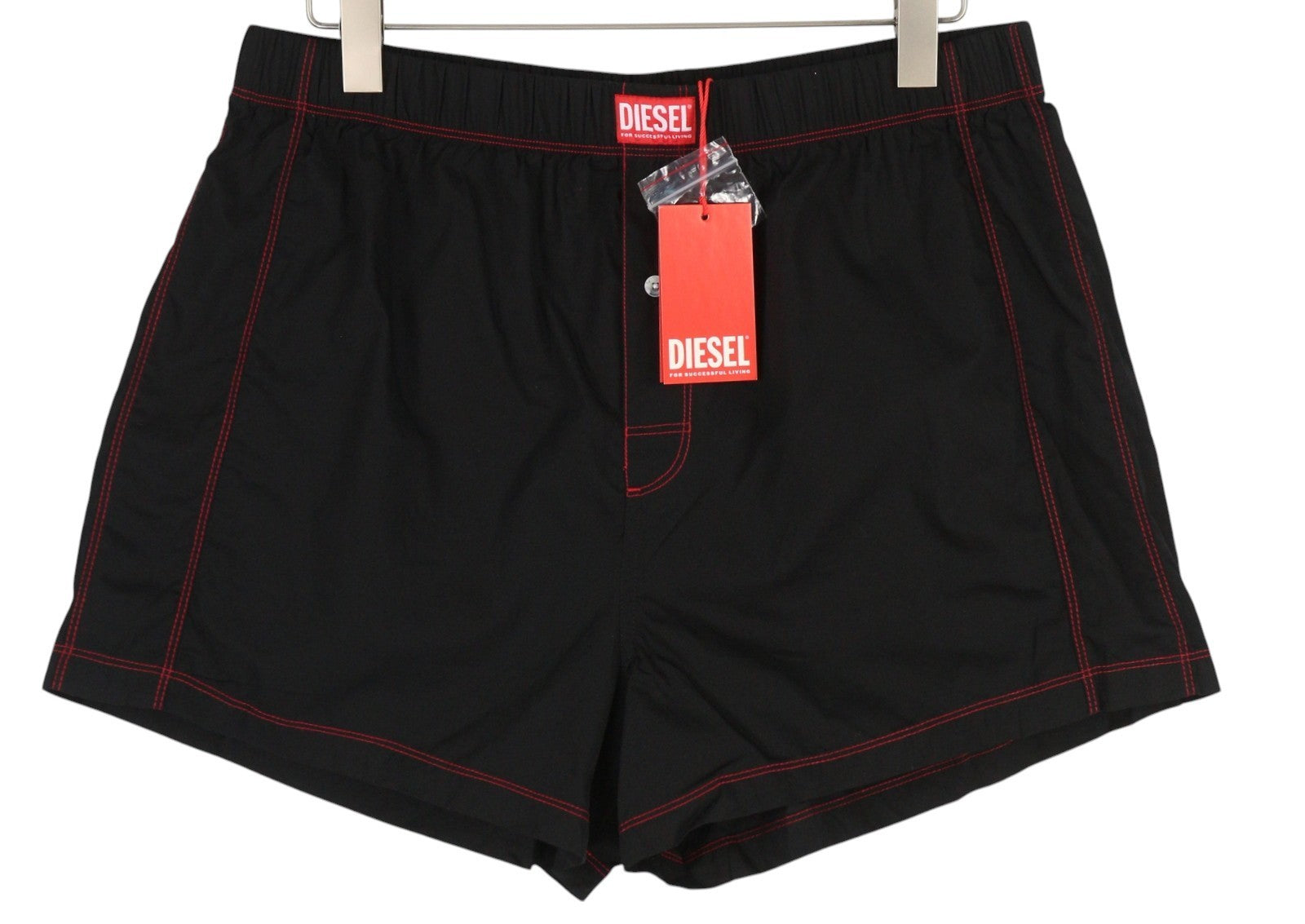 DIESEL Uubx-Stark Men's Underwear XL Boxer Black Elastic Waist Logo