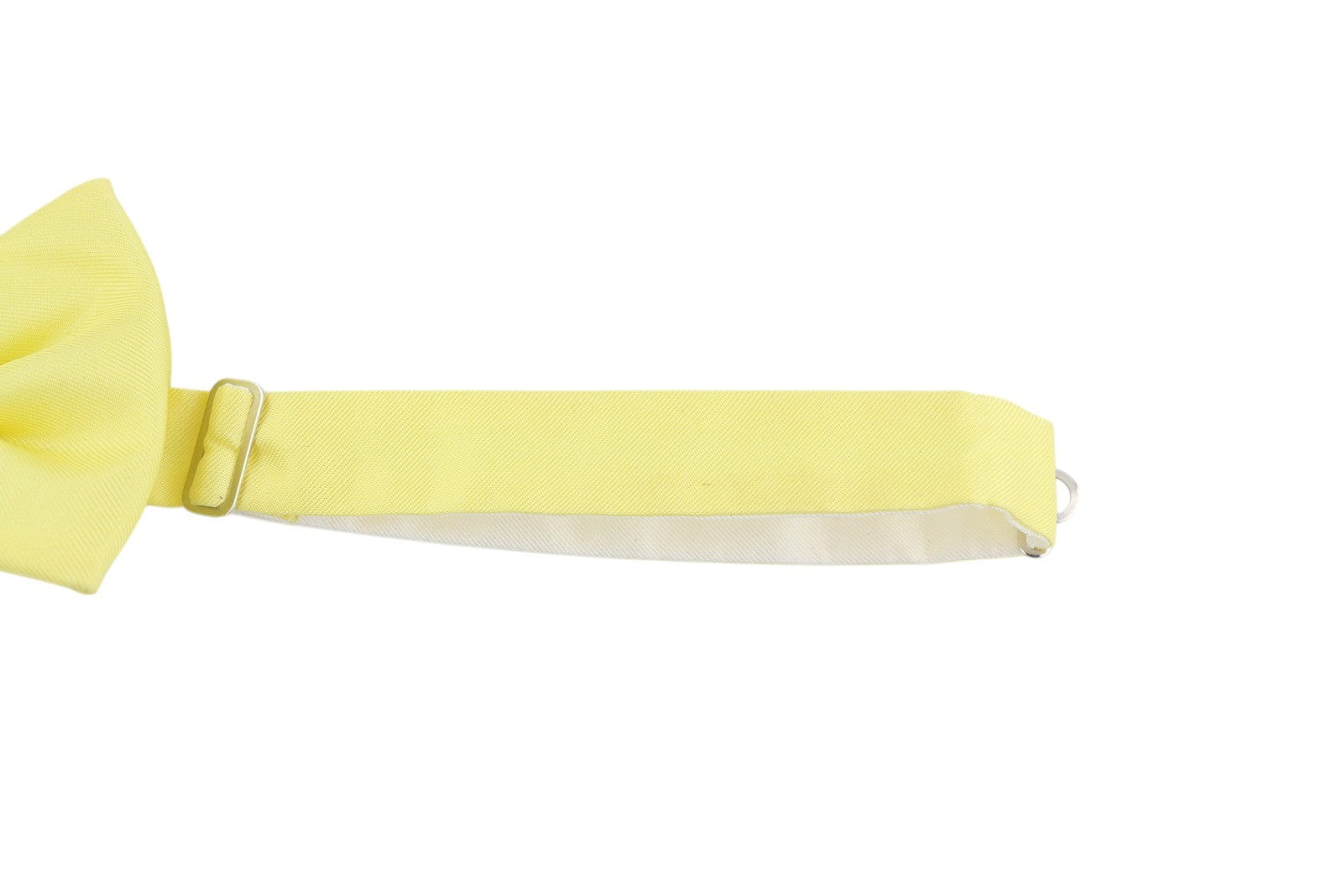 DSQUARED2 Men Bow Tie OS Silk Light Yellow Butterfly Self-Tie Formal Logo