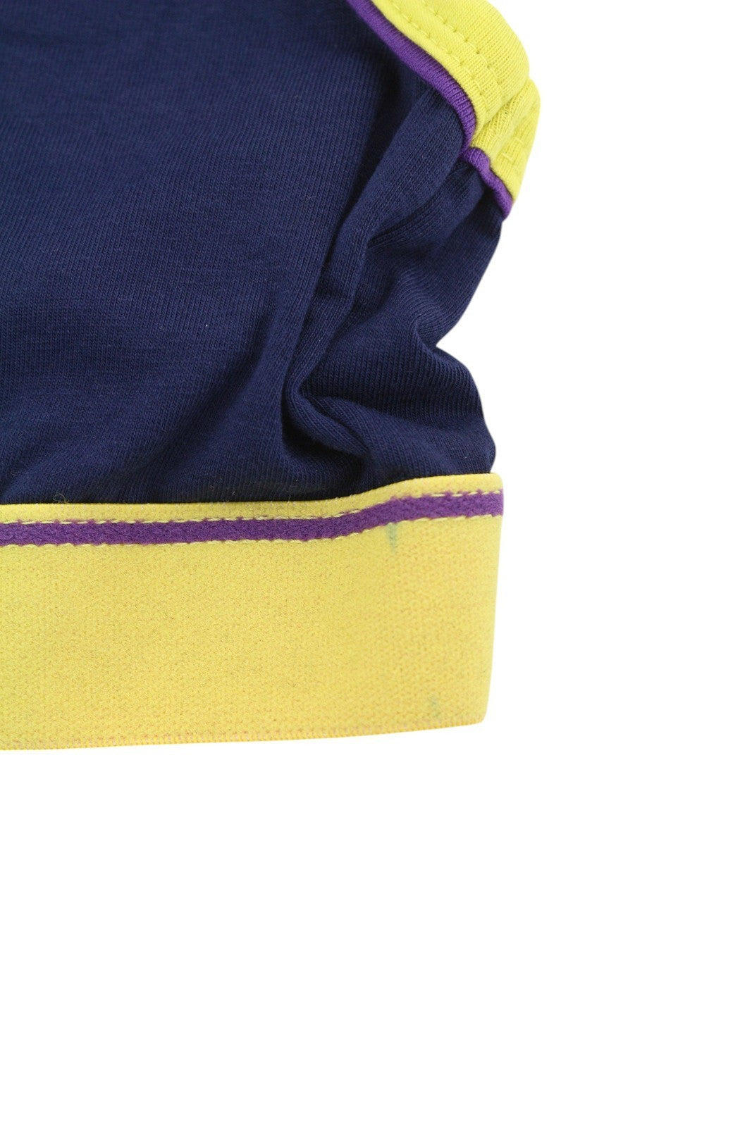 DIESEL Ufsb-Mileys Women's Sports Bra L Dark Blue Stretch Athletic Round Neck