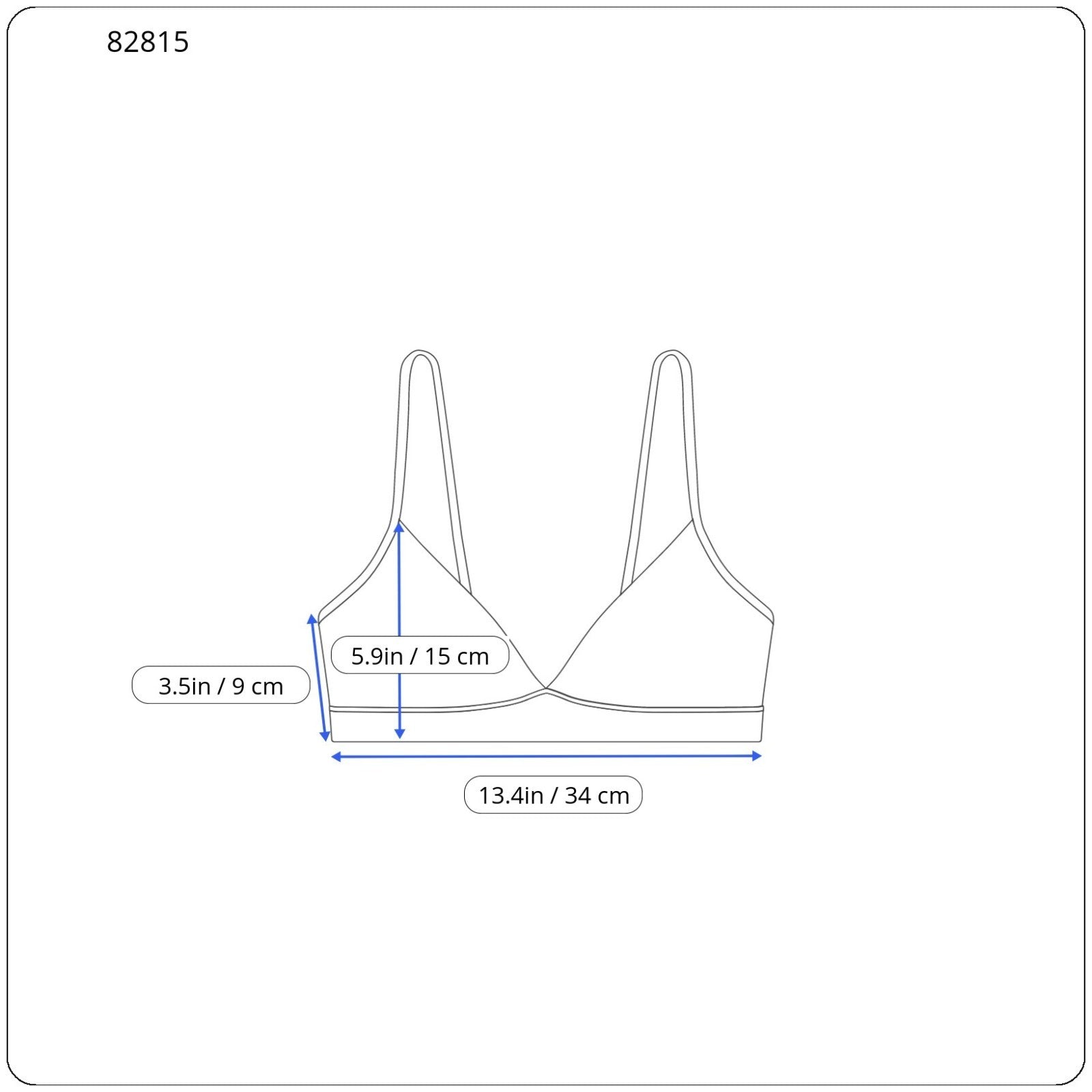 DIESEL Ufsb-Mileys Women's Sports Bra S Blue Stretchy Logo Sleeveless Active