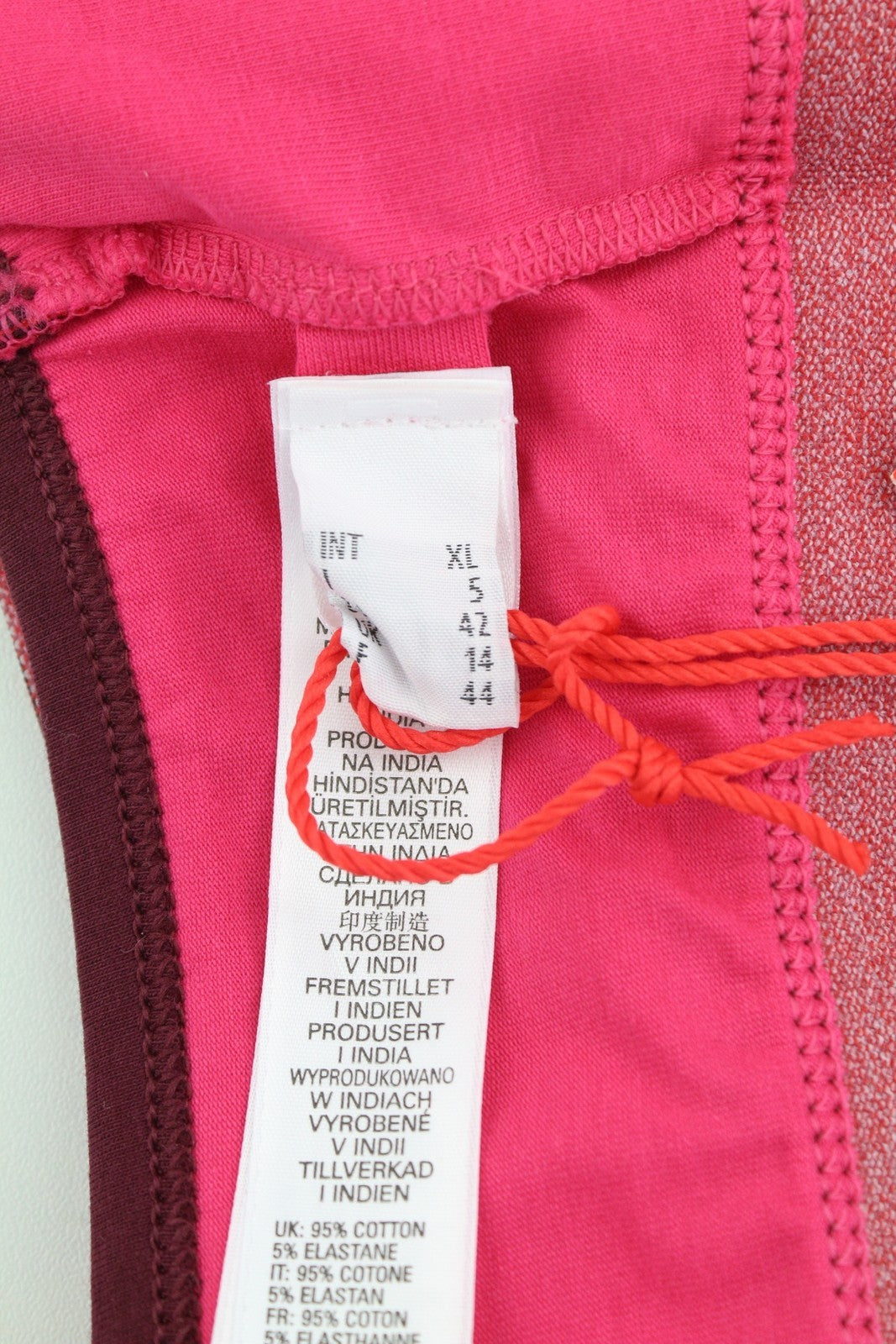 DIESEL Ufsb-Mileys Women's Sports Bra XL Pink Stretchy Logo Round Neck Top