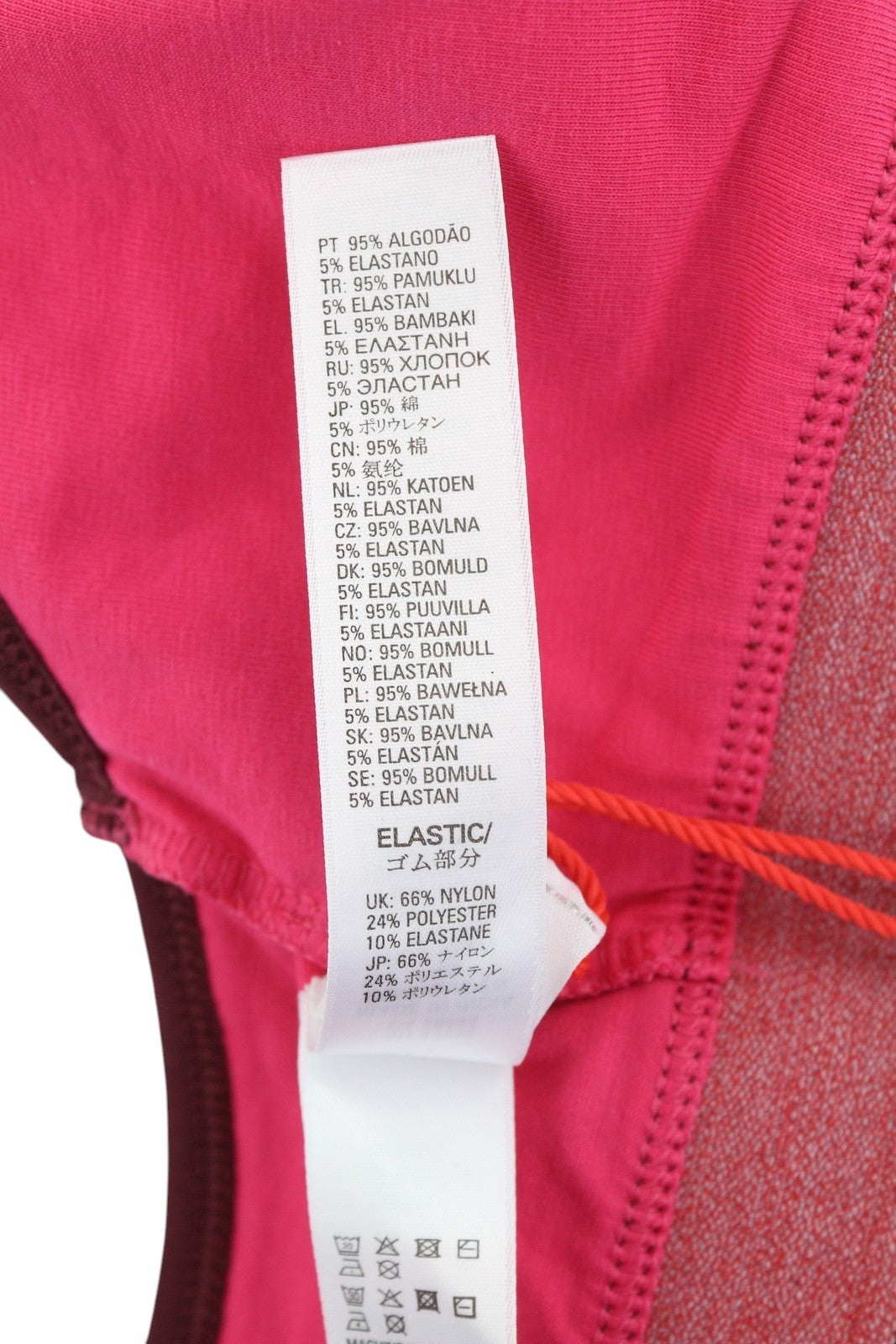 DIESEL Ufsb-Mileys Women's Sports Bra S Pink Logo Stretch Sleeveless Training