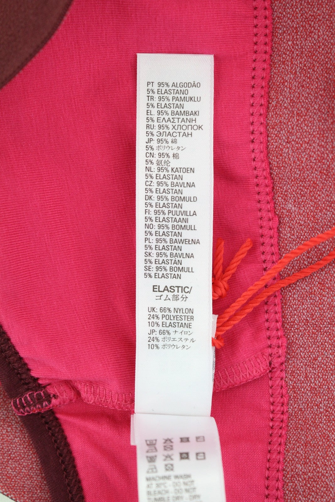 DIESEL Ufsb-Mileys Women's Sports Bra L Pink Stretchy Logo Activewear Top