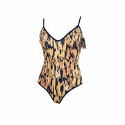 DIESEL Ufby-Kamhalas UW Body Women's Bodysuit S Patterned Stretch Sleeveless