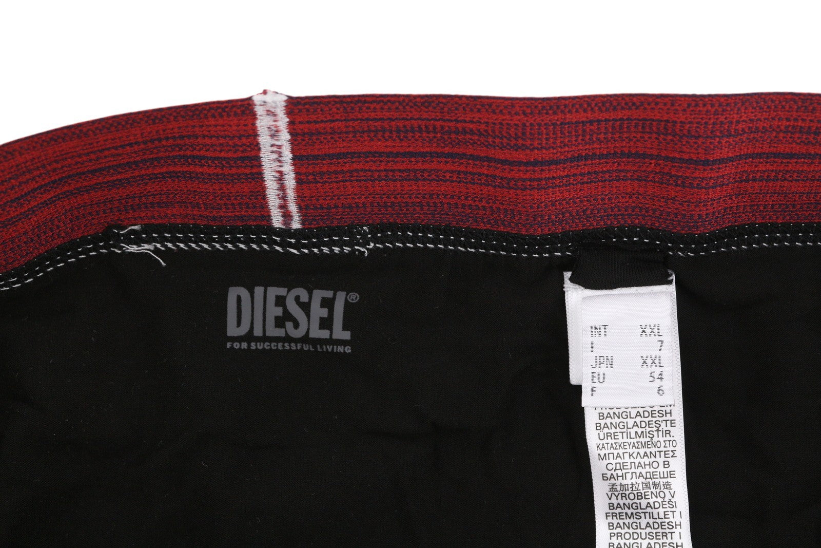 DIESEL Umbx-Damien Men's Underwear 2XL 3-Pack Stretch Logo Elastic Waistband