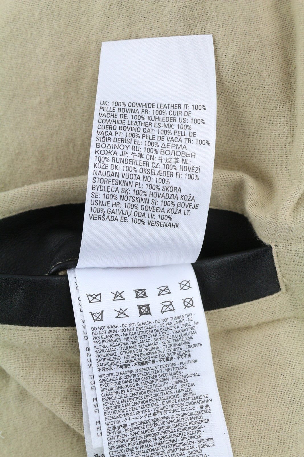 DIESEL L-Cale Men's Jacket L Black Cowhide Leather Polo Neck Light Style RRP650