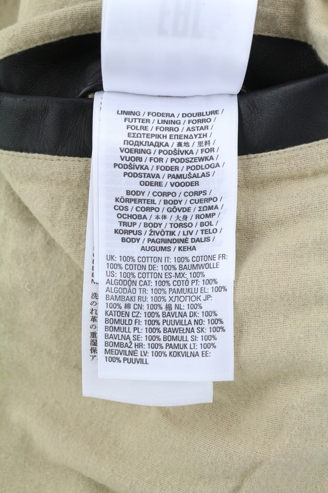 DIESEL L-Cale Men's Jacket M Black Cowhide Leather Polo Lightweight RRP650