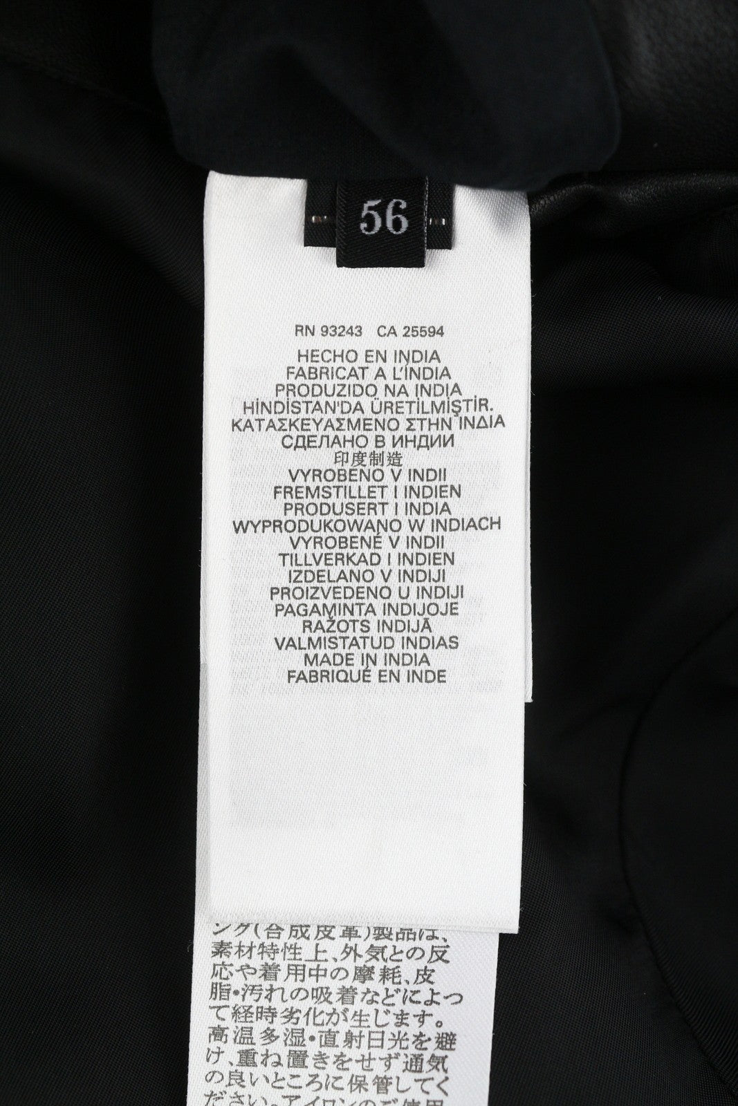 DIESEL L-Metalo Men's Jacket 56 Black Sheepskin Leather Zip Light Jacket RRP795