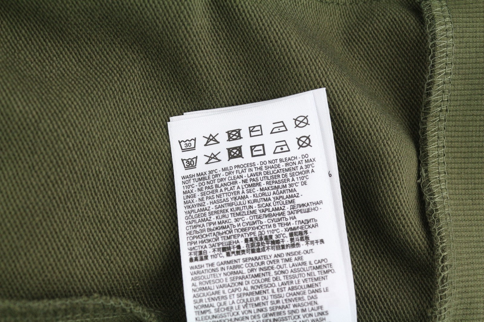 DIESEL S-Ginn-Hood-Zip-K10 Men's Hoodie 2XL Green Zip Cotton Pocketed RRP160