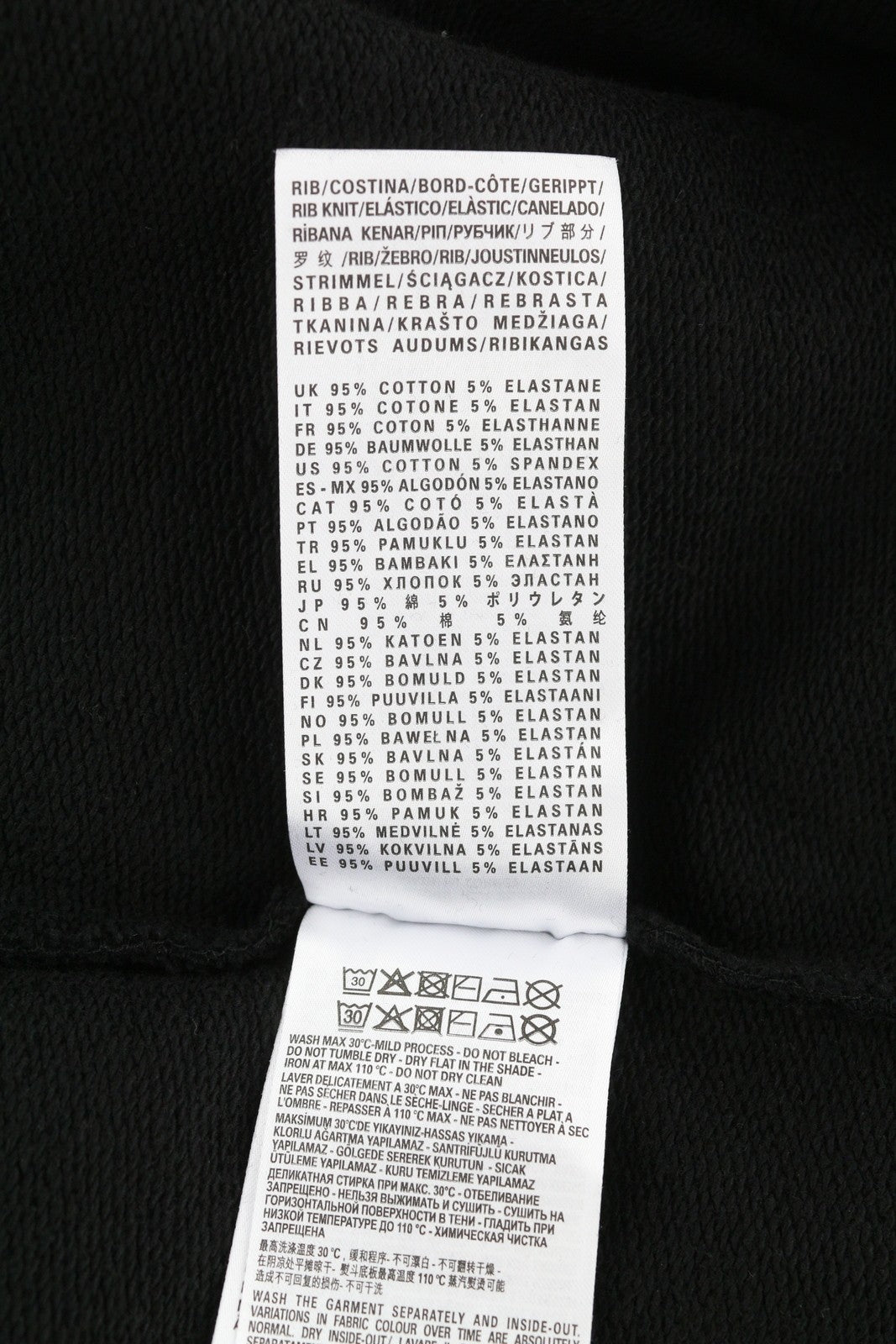 DIESEL S-Macs-Hood-Megoval Men Hoodie L Black Pullover Hooded Pocket RRP250