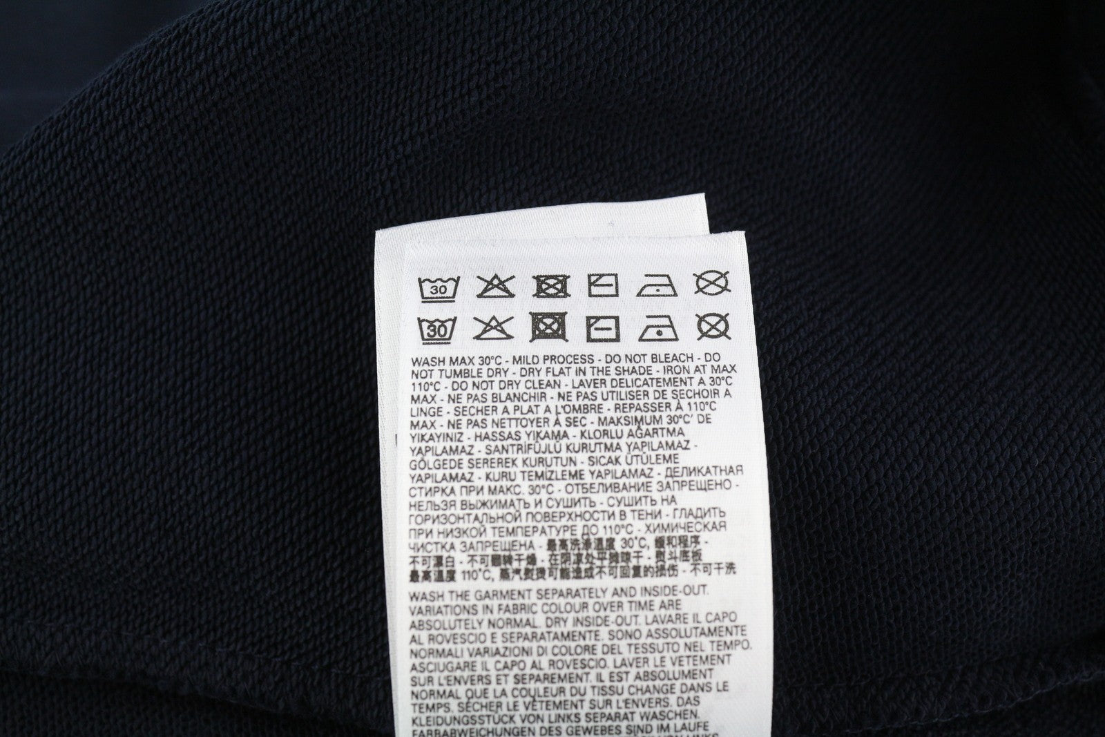 DIESEL S-Ginn-L3 Men's Sweatshirt XL Dark Blue Crew Neck Logo Pattern RRP150