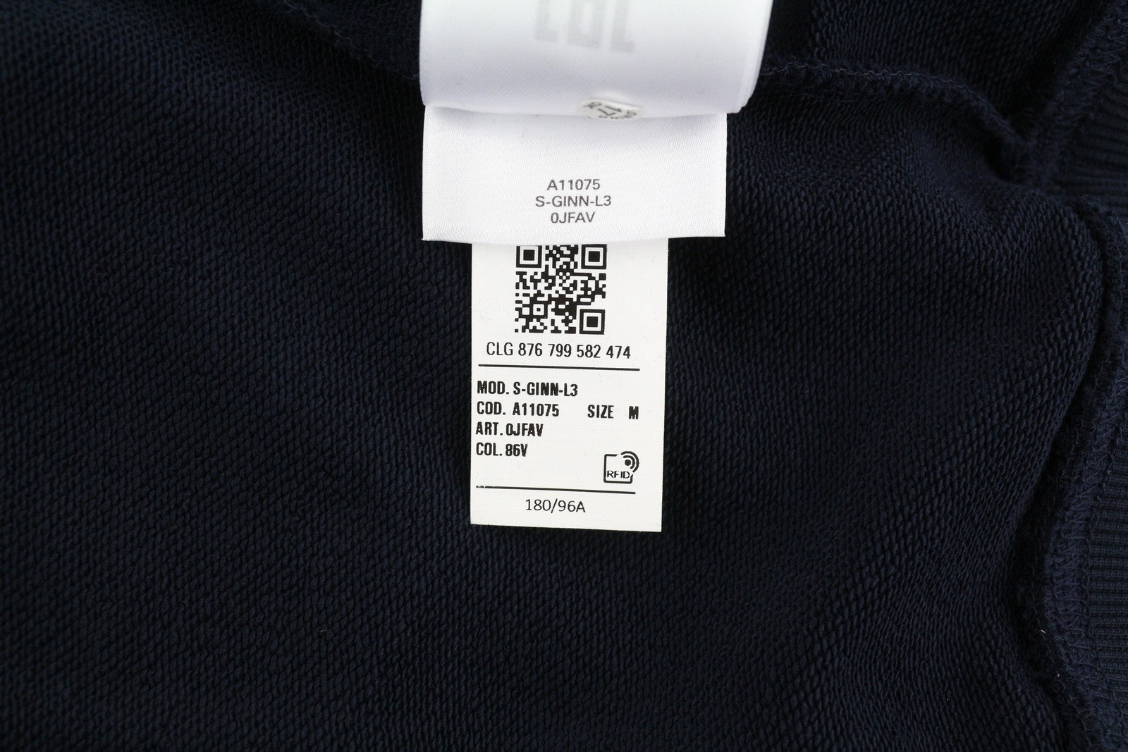 DIESEL S-Ginn-L3 Men's Sweatshirt M Dark Blue Crew Neck Pattern Pullover RRP150