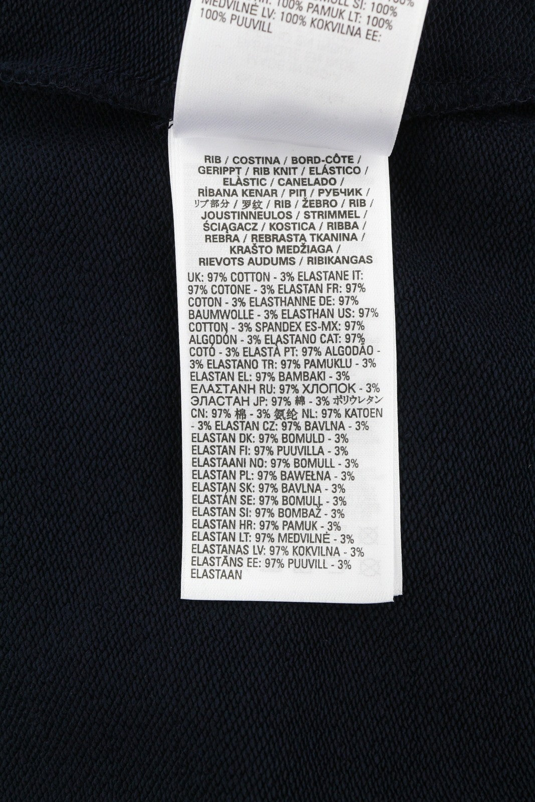 DIESEL S-Ginn-L3 Men's Sweatshirt 2XL Dark Blue Pattern Logo Crew Neck RRP150