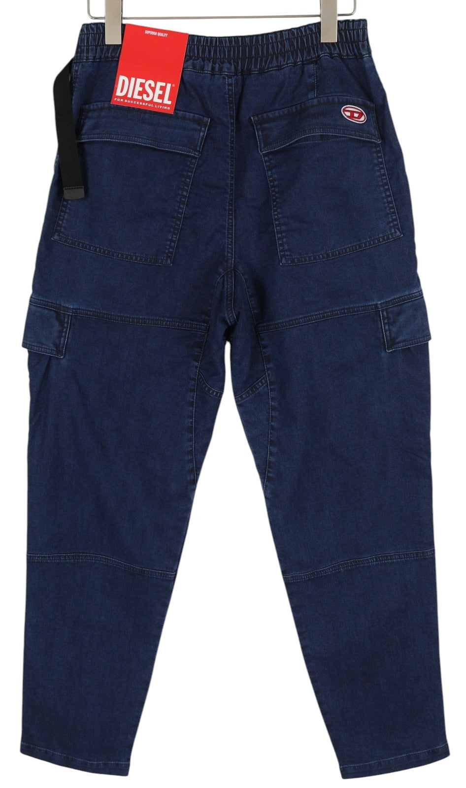 DIESEL D-Krooley-Cargo-Ne 069ZJ Men's Jeans W32 Tapered Belted Blue RRP295