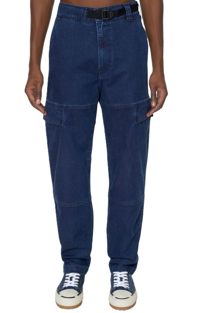 DIESEL D-Krooley-Cargo-Ne 069ZJ Men's Jeans W34 Tapered Belted Blue RRP295