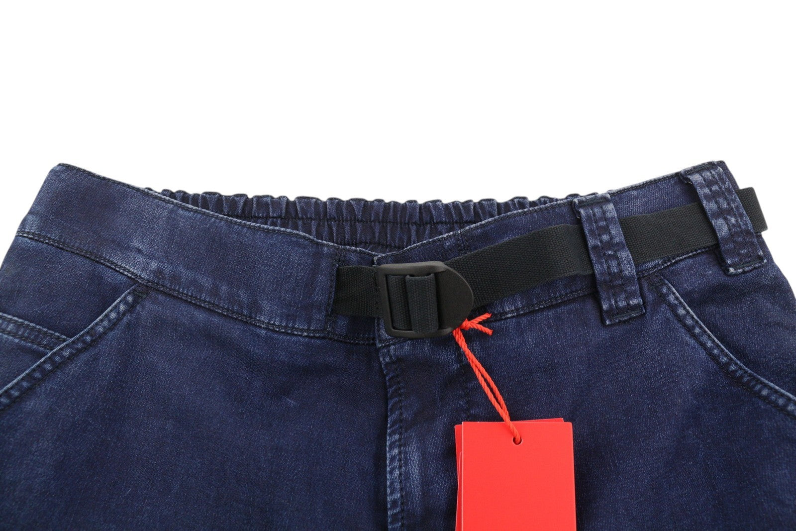 DIESEL D-Krooley-Cargo-Ne 069ZJ Men's Jeans W32 Blue Denim Belted Taper RRP295