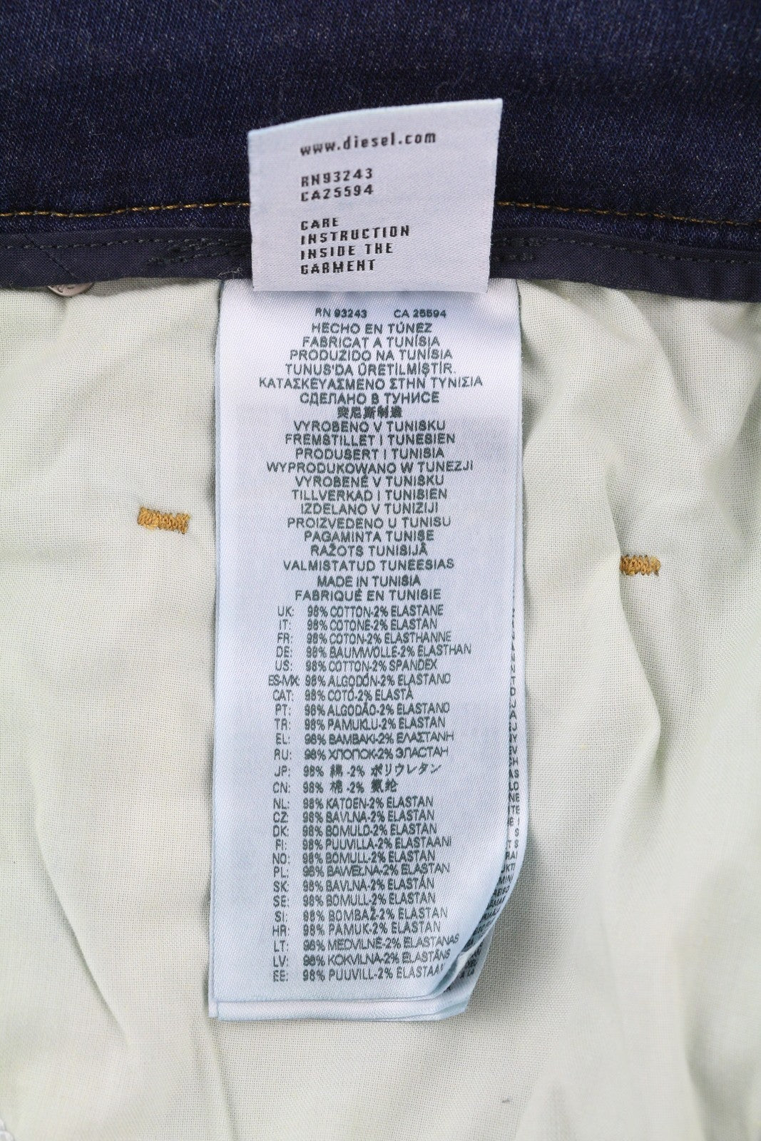 DIESEL Krooley-E-Ne 068HZ Men Jeans W34 Jogg Waist Drawstring Faded Blue RRP295