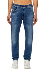 DIESEL 2030 D-Krooley Jogg 068HY Men's Jeans W40 Washed Blue Drawstring RRP295