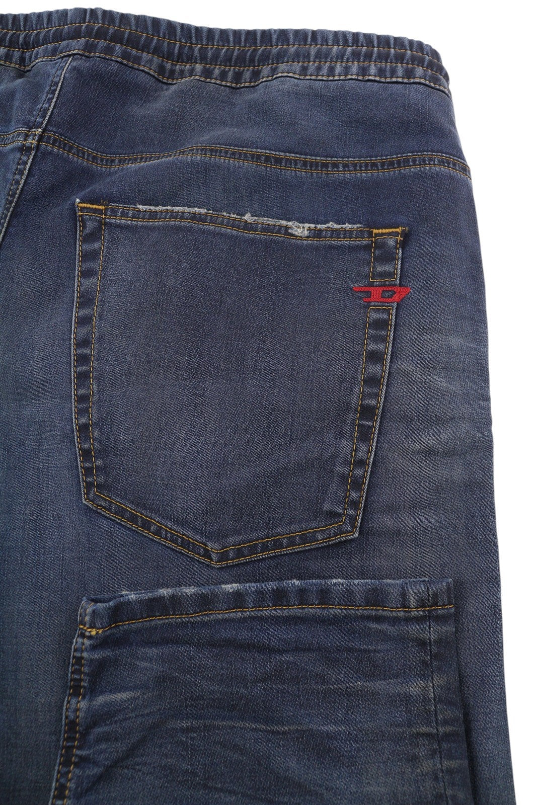 DIESEL 2030 D-Krooley Jogg 068JA Men's Jeans W38 Drawstring Washed Blue RRP325