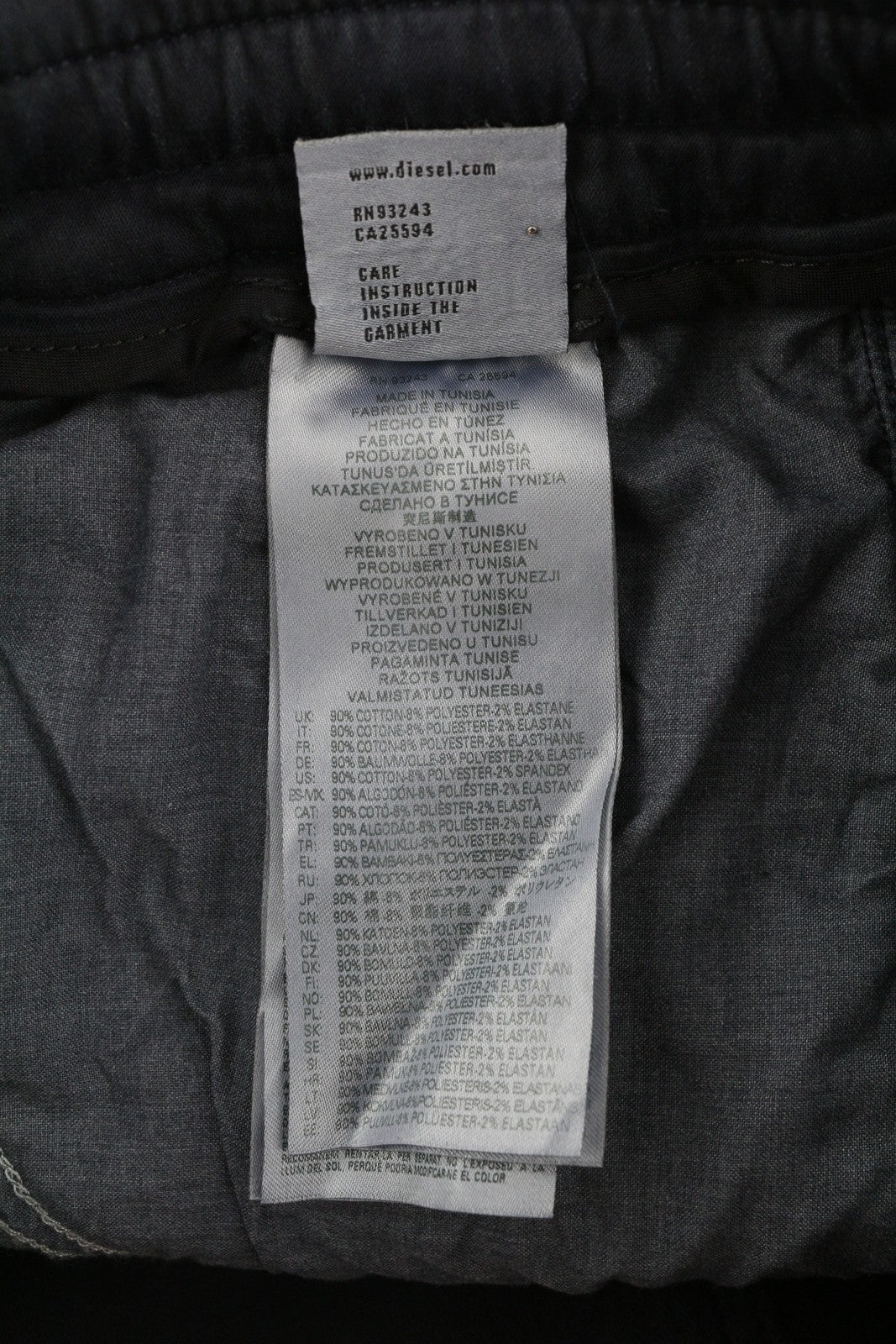 DIESEL D-Krooley-Cargo Jogg 068DY Men Jeans W32 Stretch Drawstring Blue RRP350