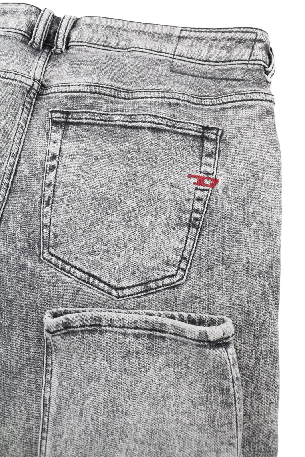 DIESEL 1979 Sleenker 09D89 Men's Jeans W34/L32 Stretch Skinny Fit Grey RRP195