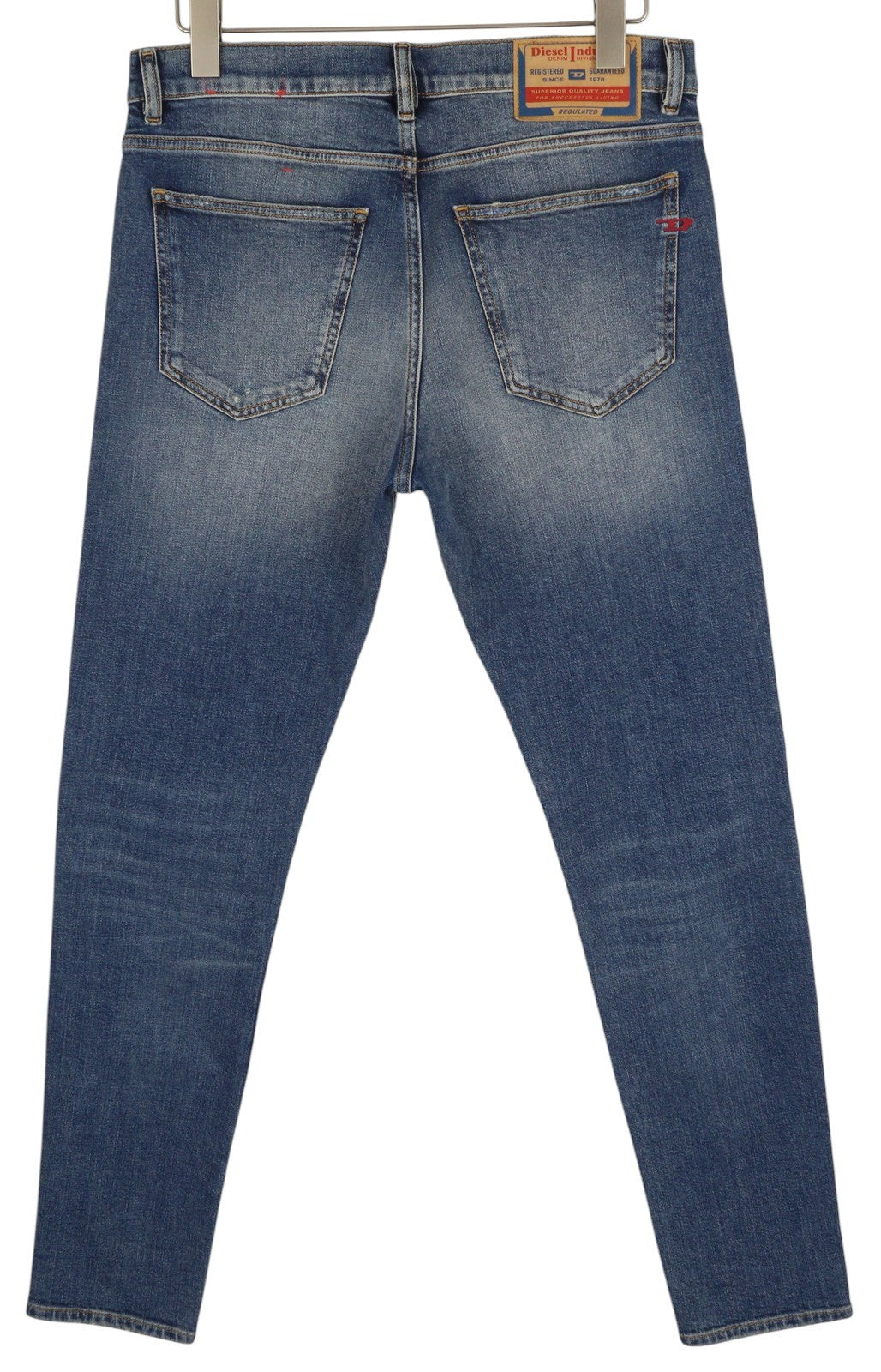 DIESEL 2019 D-Strukt 09H45 Men's Jeans W32/L34 Stretch Blue Distressed RRP250