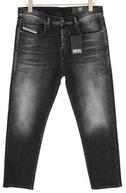 DIESEL 2020 D-Viker R9K28 Men's Jeans W32/L30 Black Washed Straight RRP250