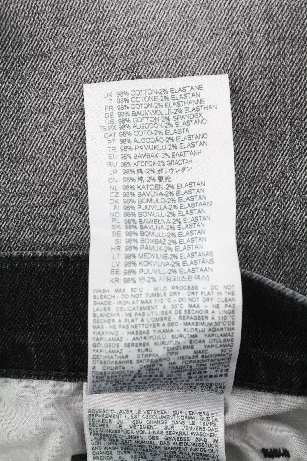 DIESEL 2020 D-Viker R9K28 Men's Jeans W32/L30 Black Washed Straight RRP250