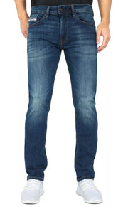 DIESEL Tepphar-X RB062 Men's Jeans W33/L32 Slim Fit Buttoned Washed Blue RRP175