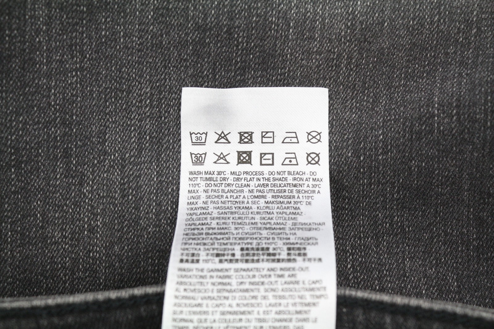 DIESEL Buster-X RB063 Men's Jeans W33/L32 Black Washed Tapered Button RRP175