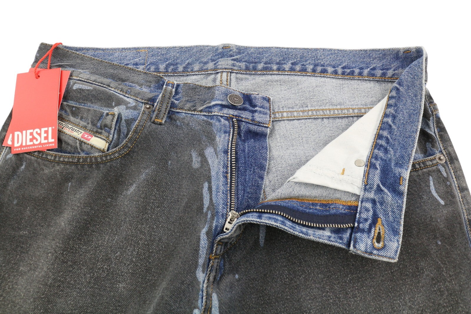 DIESEL 2019 D-Strukt-S3 09I47 Men's Jeans W32 Dark Denim Slim Mid Waist RRP350