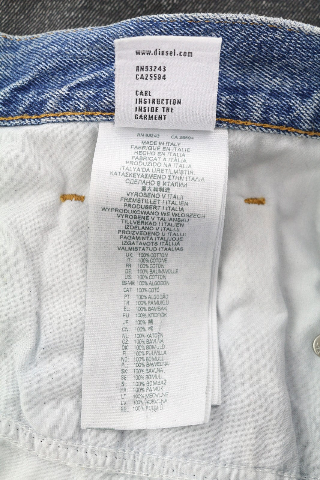 DIESEL 2019 D-Strukt-S3 09I47 Men's Jeans W32 Dark Denim Slim Mid Waist RRP350