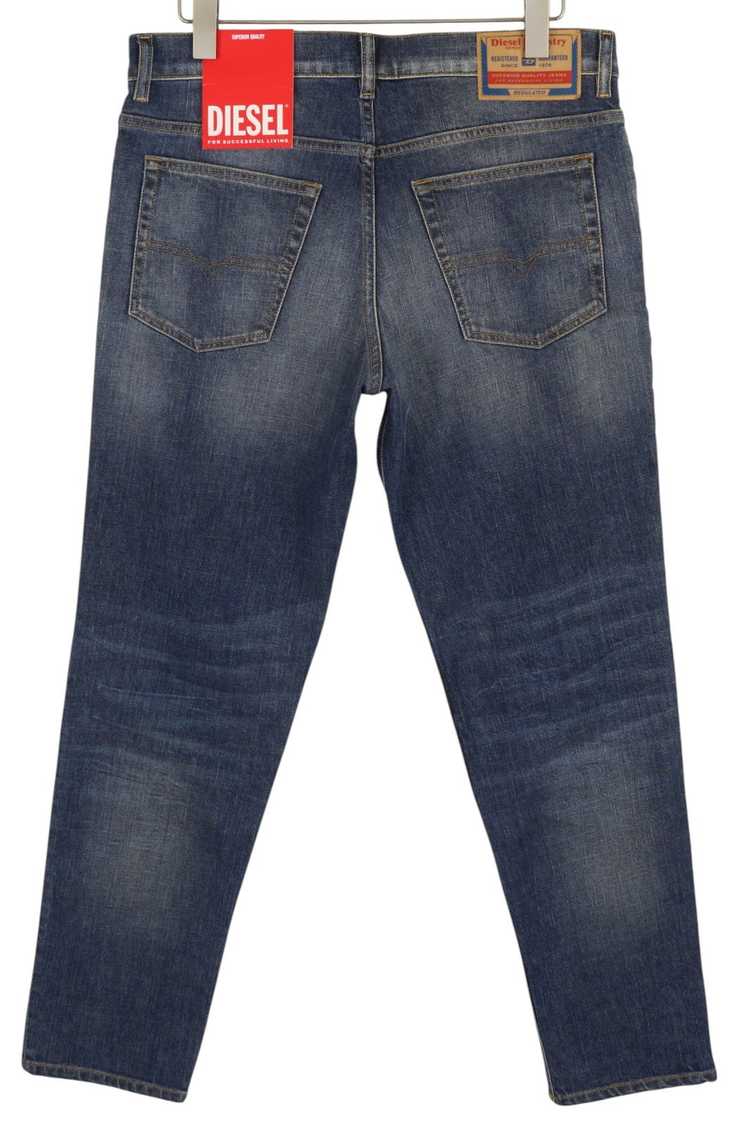 DIESEL 2023 D-Finitive 09H43 Men's Jeans W34/L32 Tapered Regular Blue RRP225