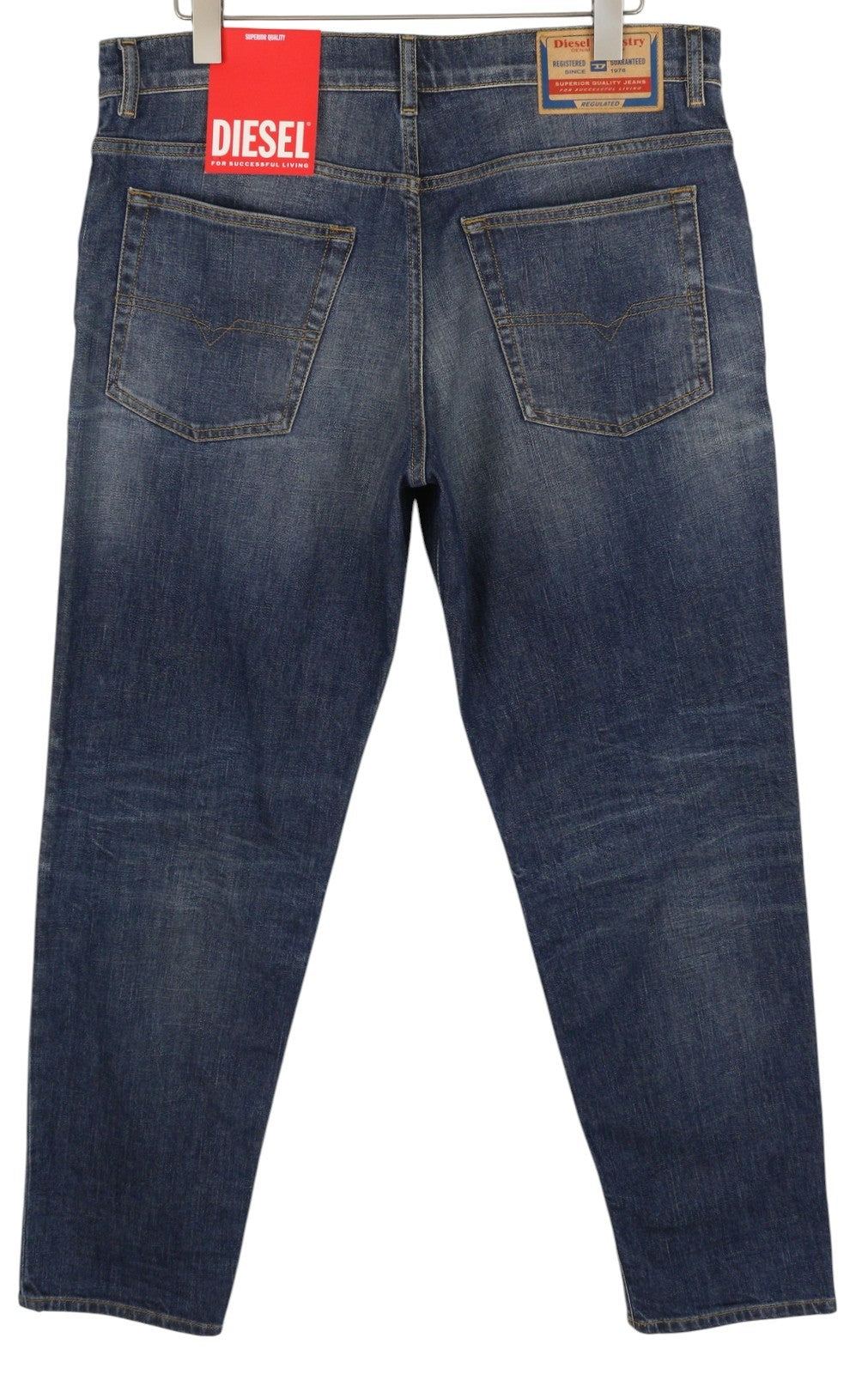 DIESEL 2023 D-Finitive 09H43 Men's Jeans W38/L32 Blue Regular Tapered RRP225