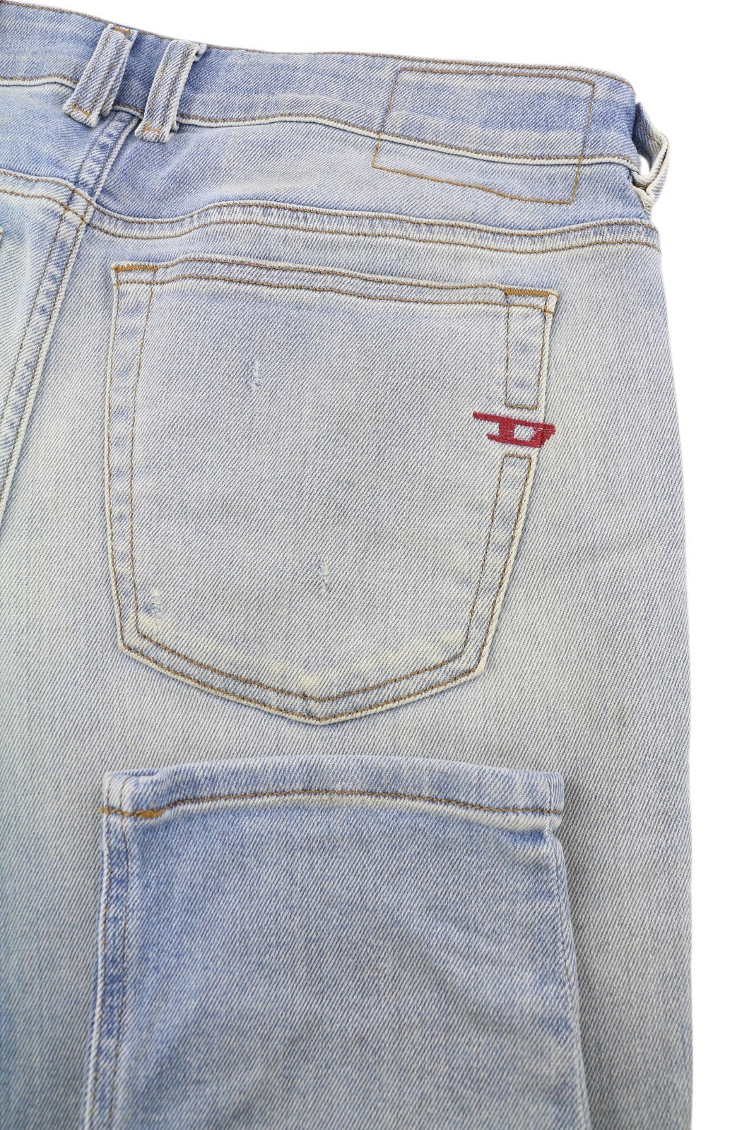 DIESEL 1979 Sleenker 09E89 Men Jeans W32/L32 Skinny Low Waist Paint Blue RRP295