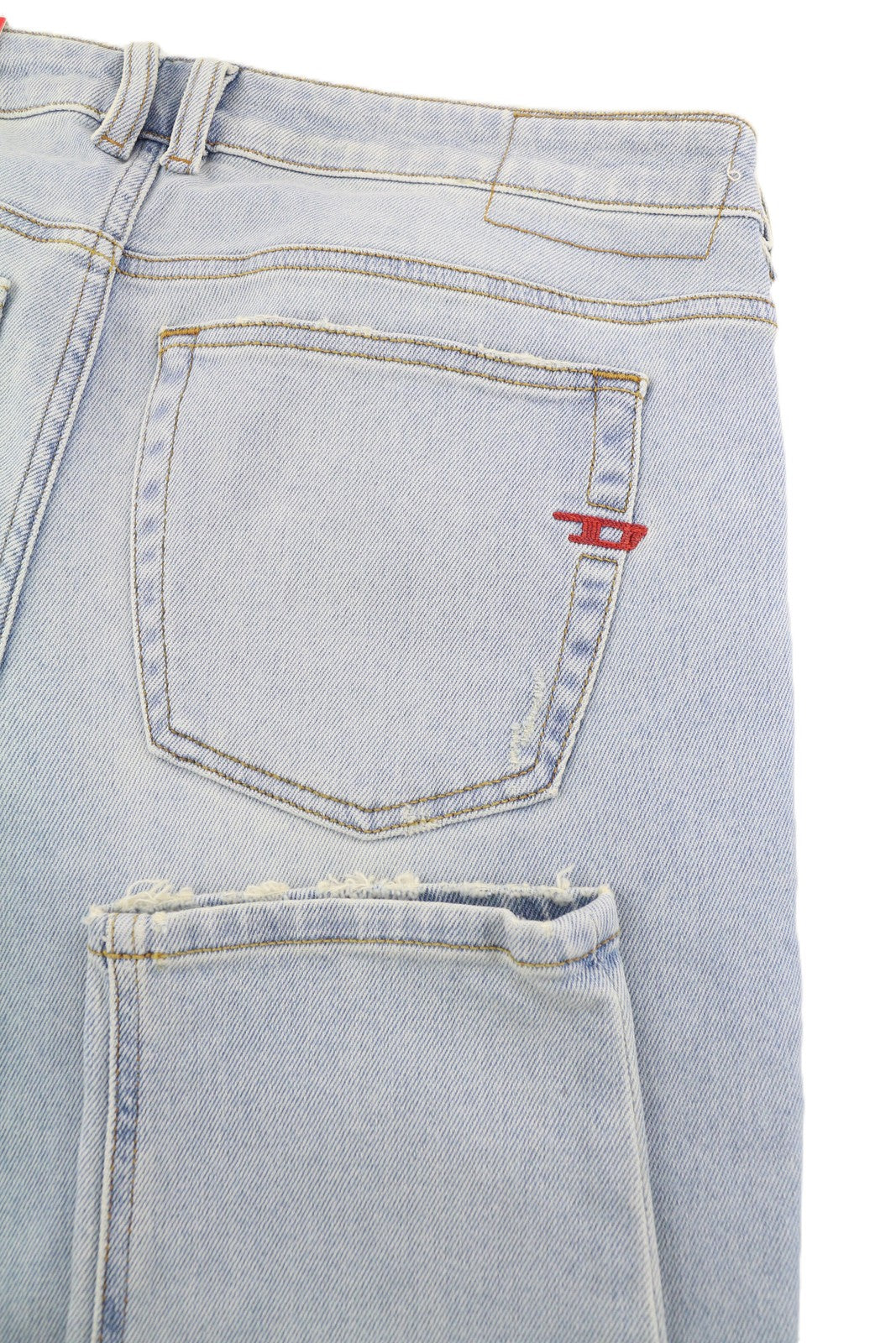 DIESEL 1979 Sleenker 09F14 Men Jeans W34/L32 Low Skinny Distressed Blue RRP250