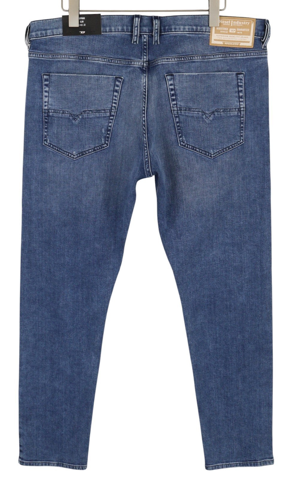 DIESEL Tepphar R4K92 Men's Jeans W40/L32 Slim Button Washed Blue Denim RRP250