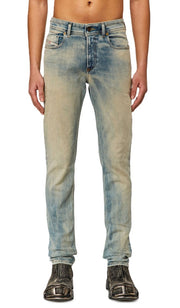 DIESEL 1979 Sleenker 09H75 Men's Jeans W34/L30 Skinny Low Waist Blue RRP295