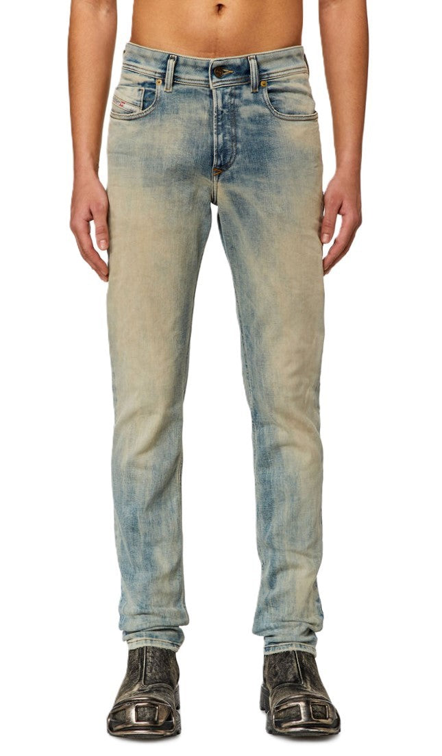 DIESEL 1979 Sleenker 09H75 Men's Jeans W34/L30 Skinny Low Waist Blue RRP295