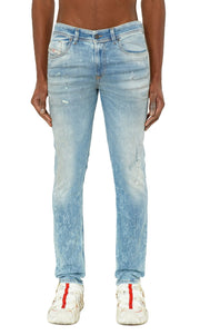 DIESEL 1979 Sleenker 09F08 Men's Jeans W32/L32 Skinny Low Paint Denim RRP295