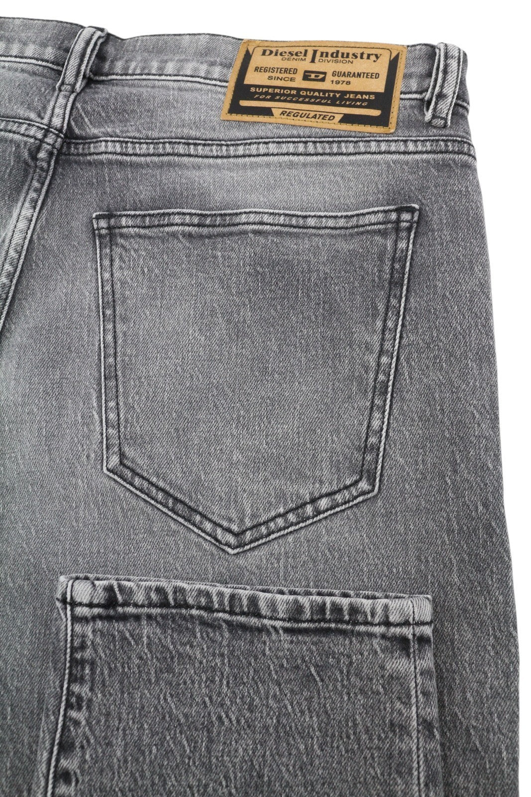 DIESEL 2019 D-Strukt R09KA Men's Jeans W32/L32 Grey Denim Washed Slim RRP225