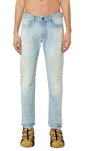 DIESEL 1979 Sleenker 09E89 Men Jeans W32/L32 Skinny Low Waist Blue Denim RRP295