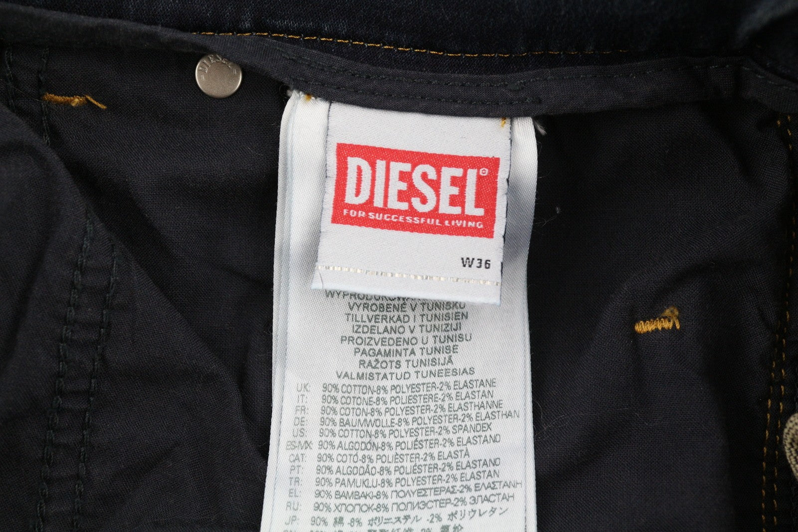 DIESEL Krooley Jogg E69UB Men Jeans W36/L32 Tapered Stretch Blue Washed RRP295