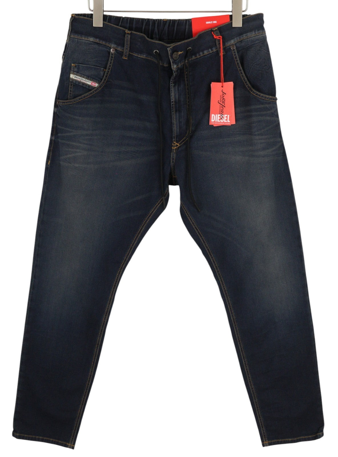 DIESEL Krooley Jogg E69UB Men Jeans W36/L32 Tapered Stretch Blue Washed RRP295