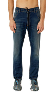 DIESEL Krooley Jogg E69UB Men Jeans W40/L32 Stretch Blue Washed Tapered RRP295