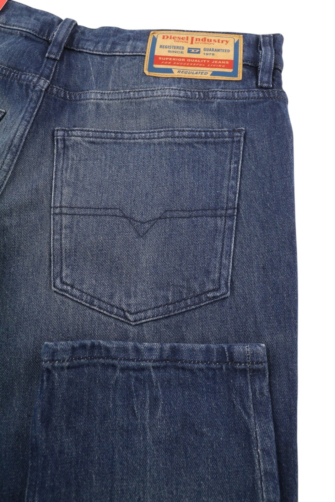 DIESEL 1995 D-Sark 0ENAM Men's Jeans W34/L32 Slim Straight Blue Washed RRP175