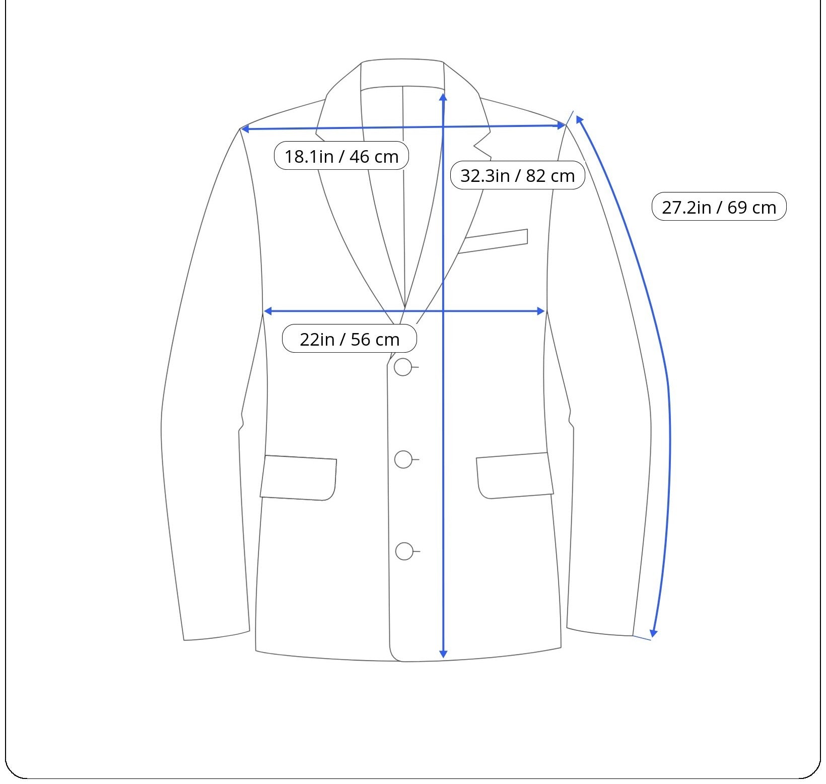 SUITSUPPLY Havana Peak Men's UK42L Blue Slim 3-Piece Super 110s Wool Suit